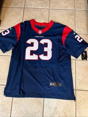NFL Men’s Houston Texans #23 Jersey in Navy and Red